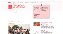 Desktop Screenshot of herault.secours-catholique.org