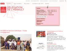 Tablet Screenshot of herault.secours-catholique.org