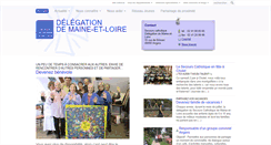 Desktop Screenshot of maineetloire.secours-catholique.org