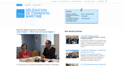 Desktop Screenshot of charentemaritime.secours-catholique.org