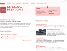 Tablet Screenshot of corse.secours-catholique.org