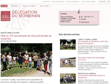 Tablet Screenshot of morbihan.secours-catholique.org